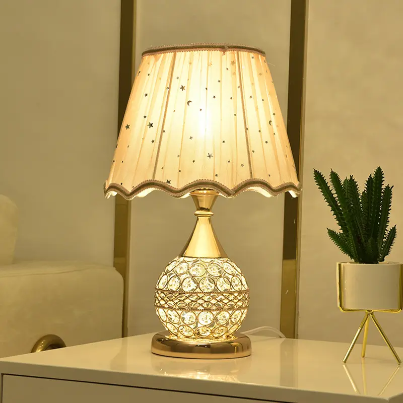 Crystal Desk Lamp Bedroom Bedside