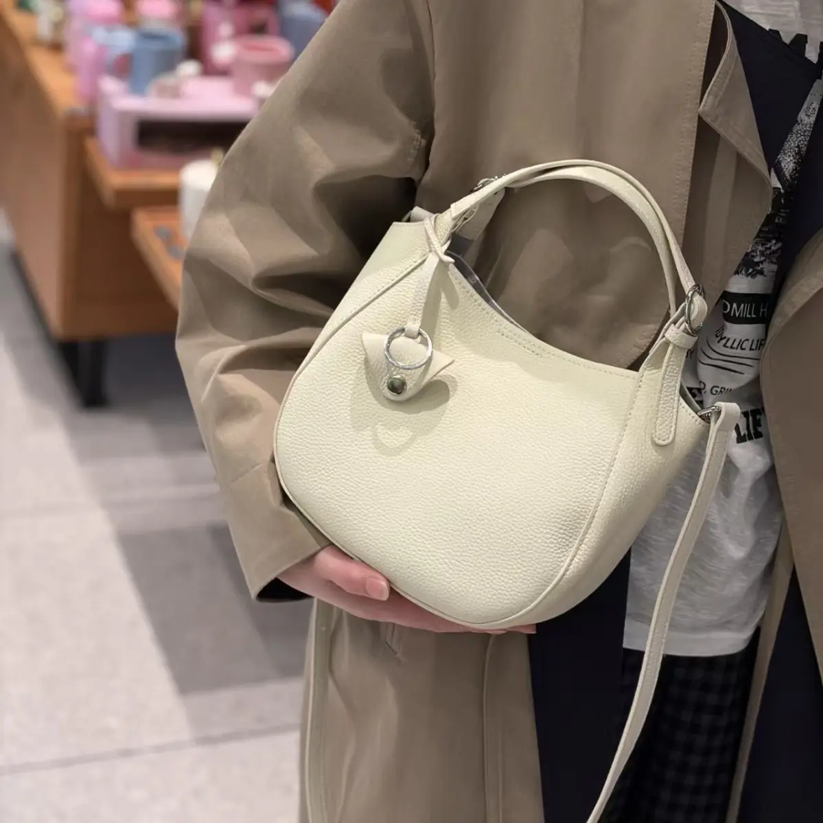 Top-grain Cowhide Hand-grain Tote Bag, High-end Versatile