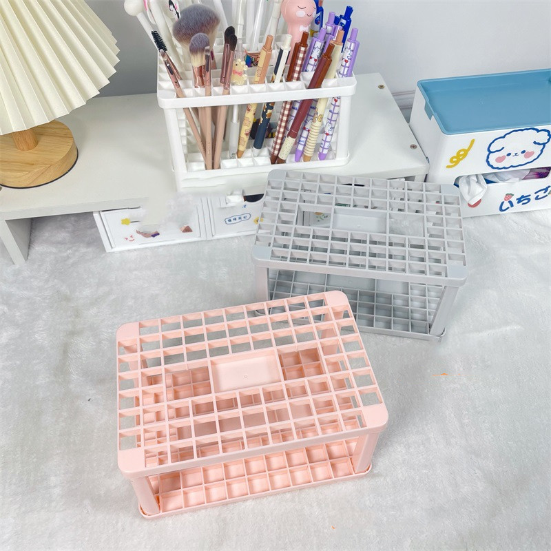 Creative Square Pen Holder Makeup Storage Rack