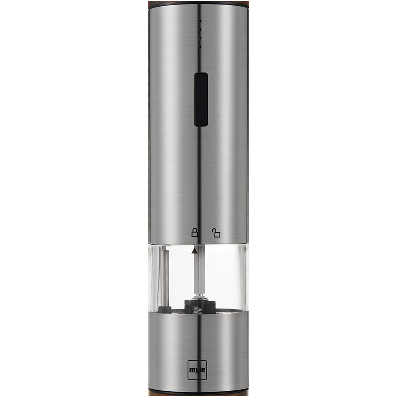 Title 5, Electric Black Pepper Grinder Stainless Steel F...