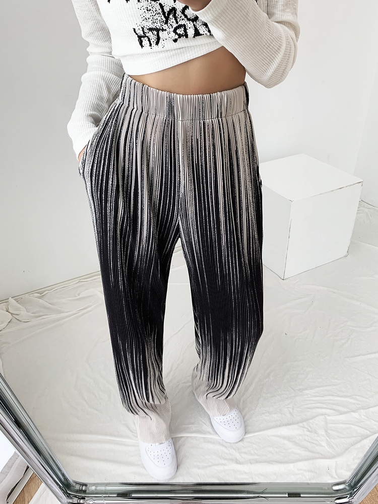 Women's Gradient Drape Wide Leg Pants Thin
