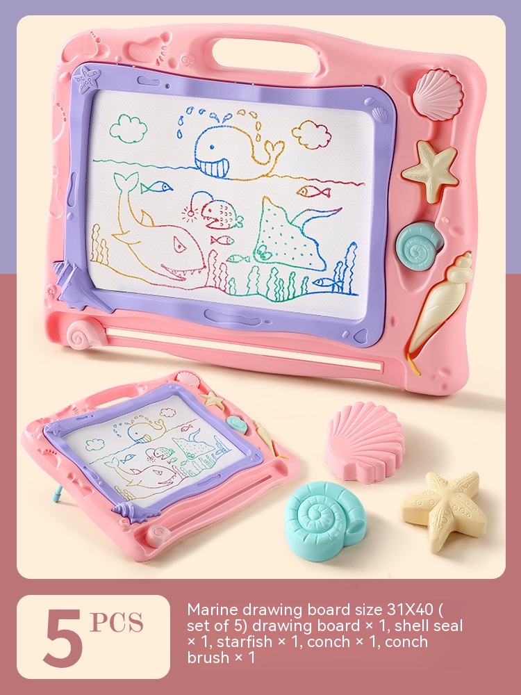 Children’s Magnetic Drawing Board Household Large Bracket Doodle Board Color Painting Toys