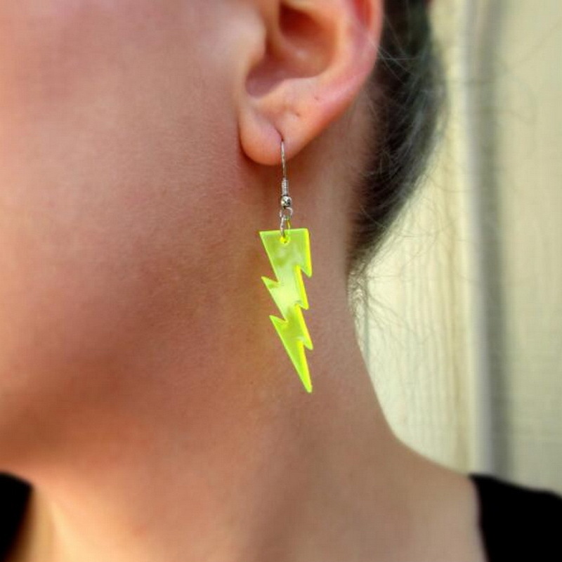 Glitter Lightning Earrings European And American Fashion