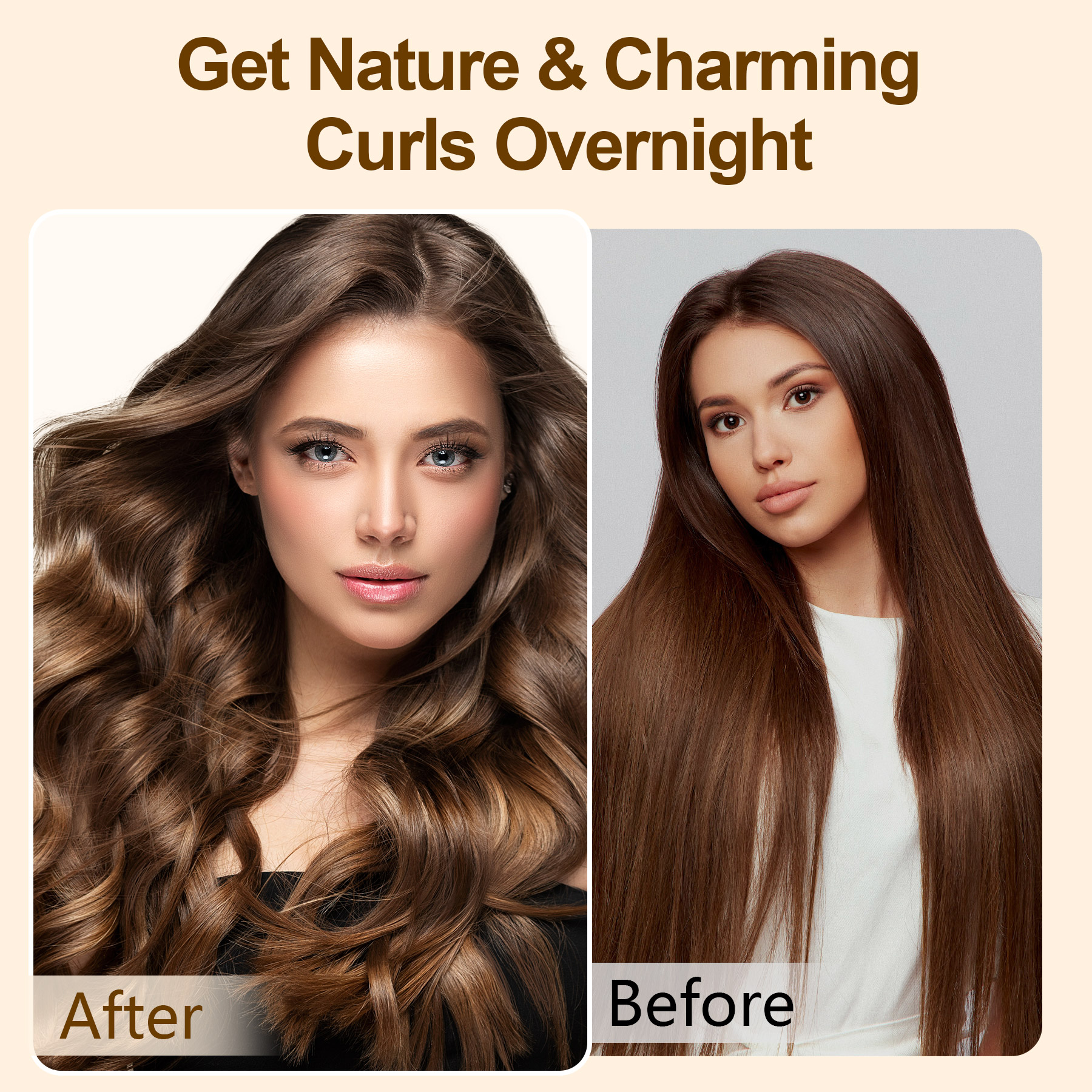 Satin Heatless Hair Curler, Lazy Natural Soft Wave DIY Heatless Curls For Sleep In Overnight, For All Hair Types 31