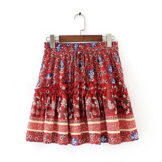 Women's Multi color Sexy Print Lace Slimming Skirt 88422 - Shop at LoveMi
