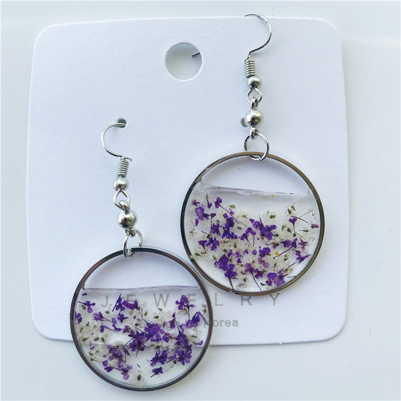 Title 4, Creative Round Atmospheric Floral Earrings Pers...