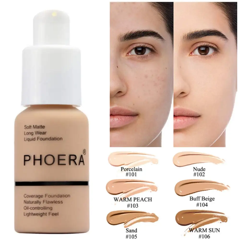 Press Type Oil Control Natural Color Matte Concealer Foundation