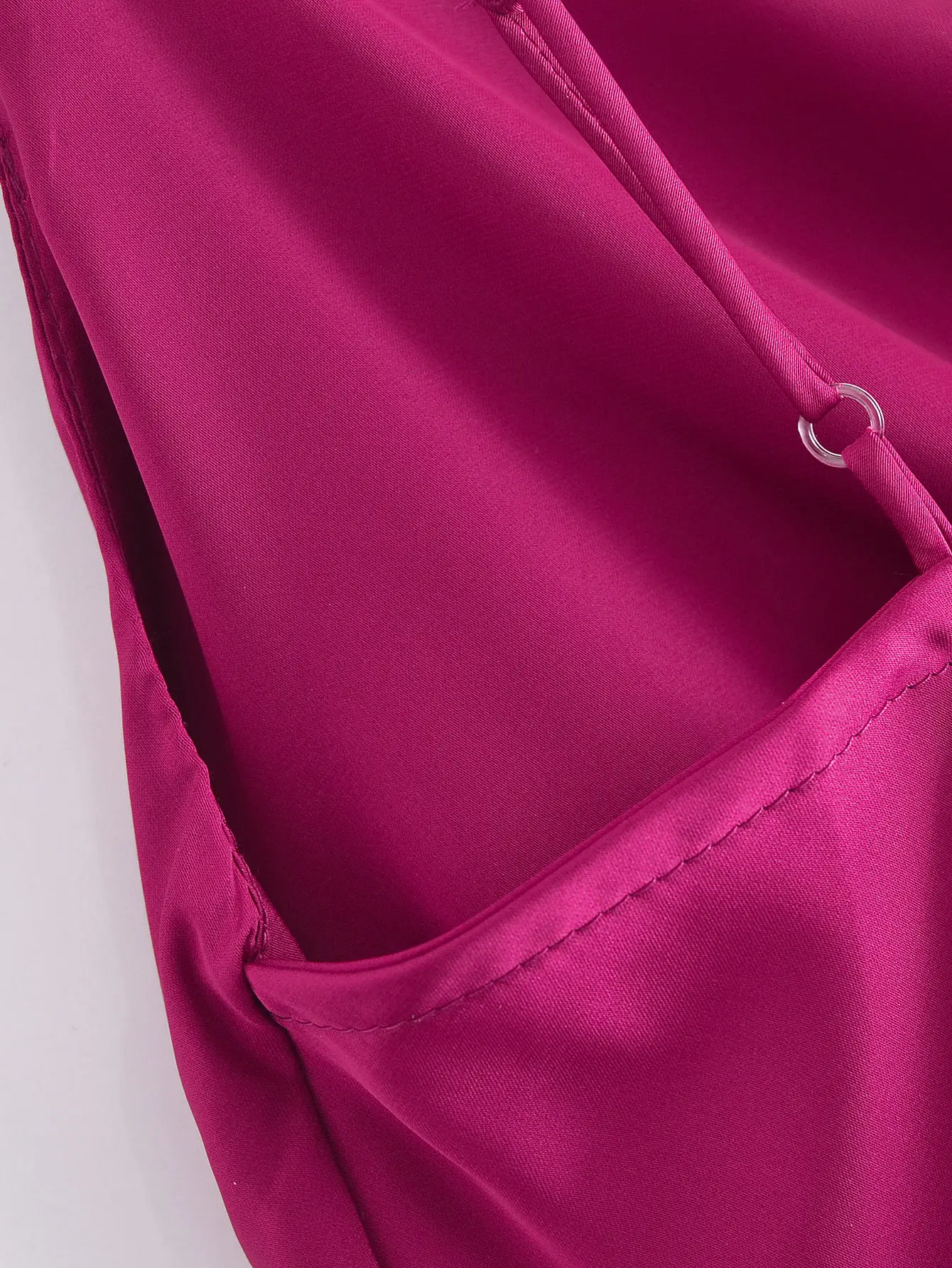 Ladies Fashion Personality Slit Temperament Suspender Dress