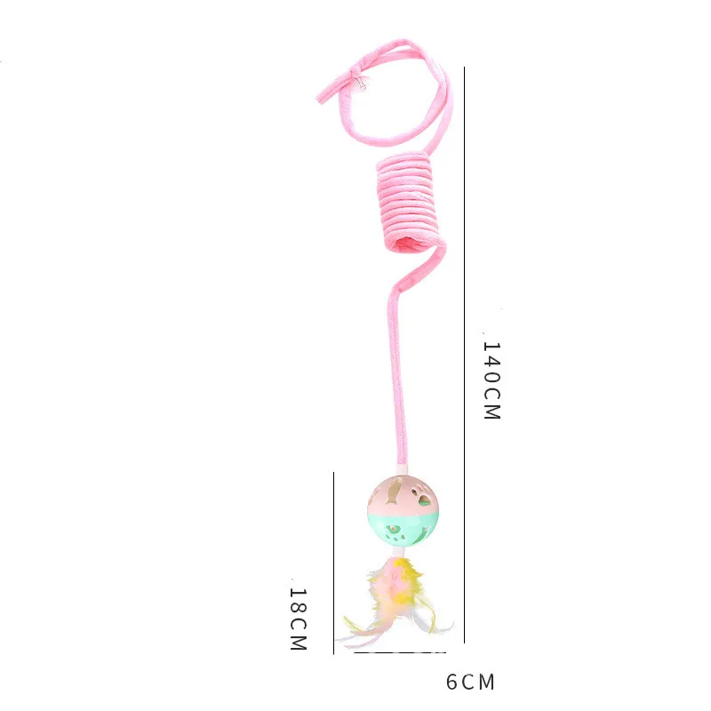Cat Toy Self-Hi Sucker Spring Rabbit Hair Ball Interactive Play Pet Supplies Interactive Toys – image 9