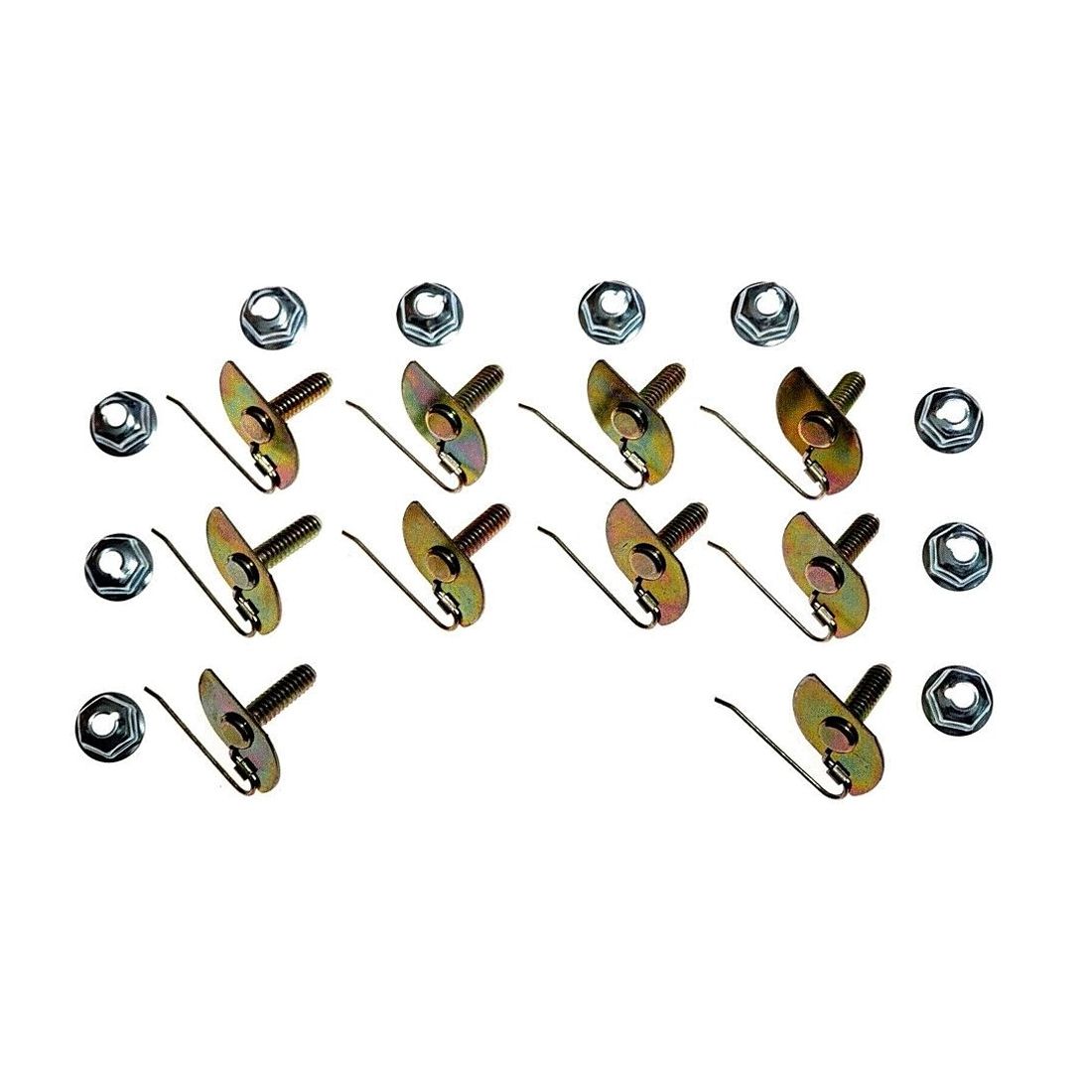 Ford 5 8-3 4 Body Fender Door Quarter Trim Moulding Molding Clips Nuts 10pcs G