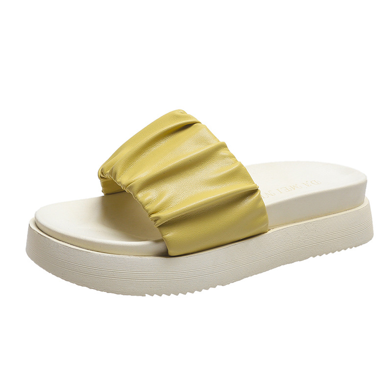Platform Fashion Sandals Comfortable Shoes Fairy Style Yellow - Shop at LoveMi