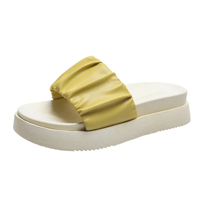 Platform Fashion Sandals Comfortable Shoes Fairy Style - Yellow