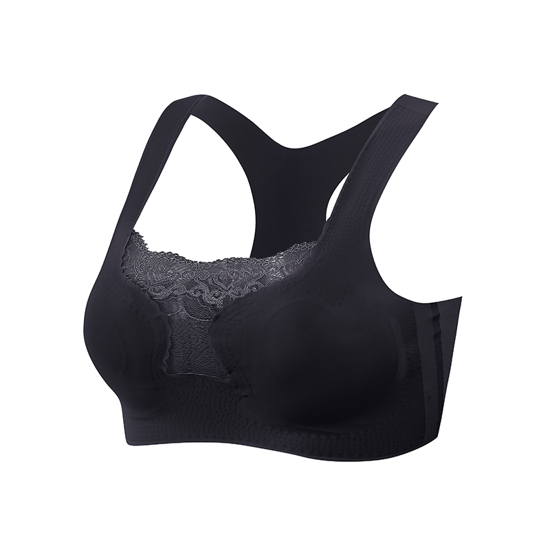 Title 2, A ribbed, wide-shouldered bra