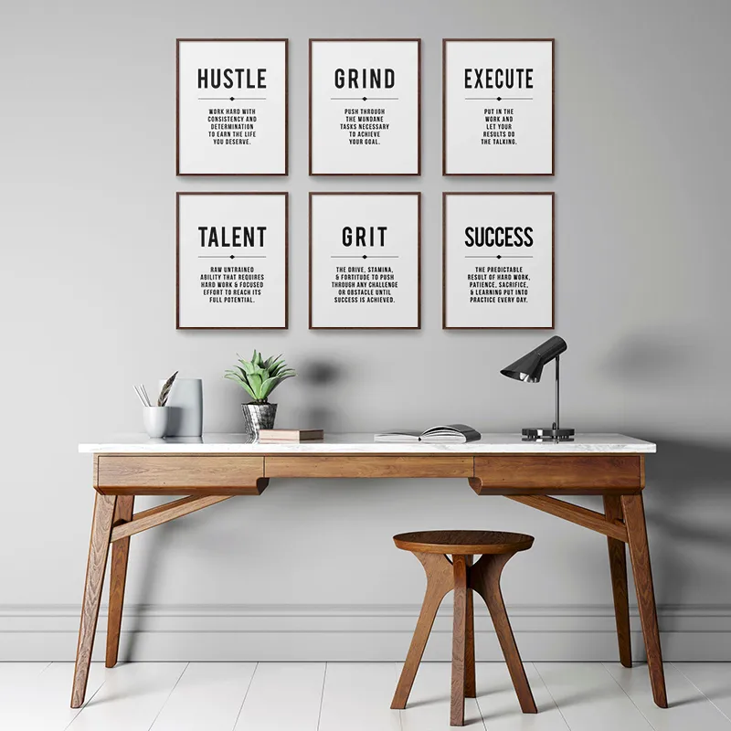 Printed Canvas Poster Modern Business Decor Office Wall Art