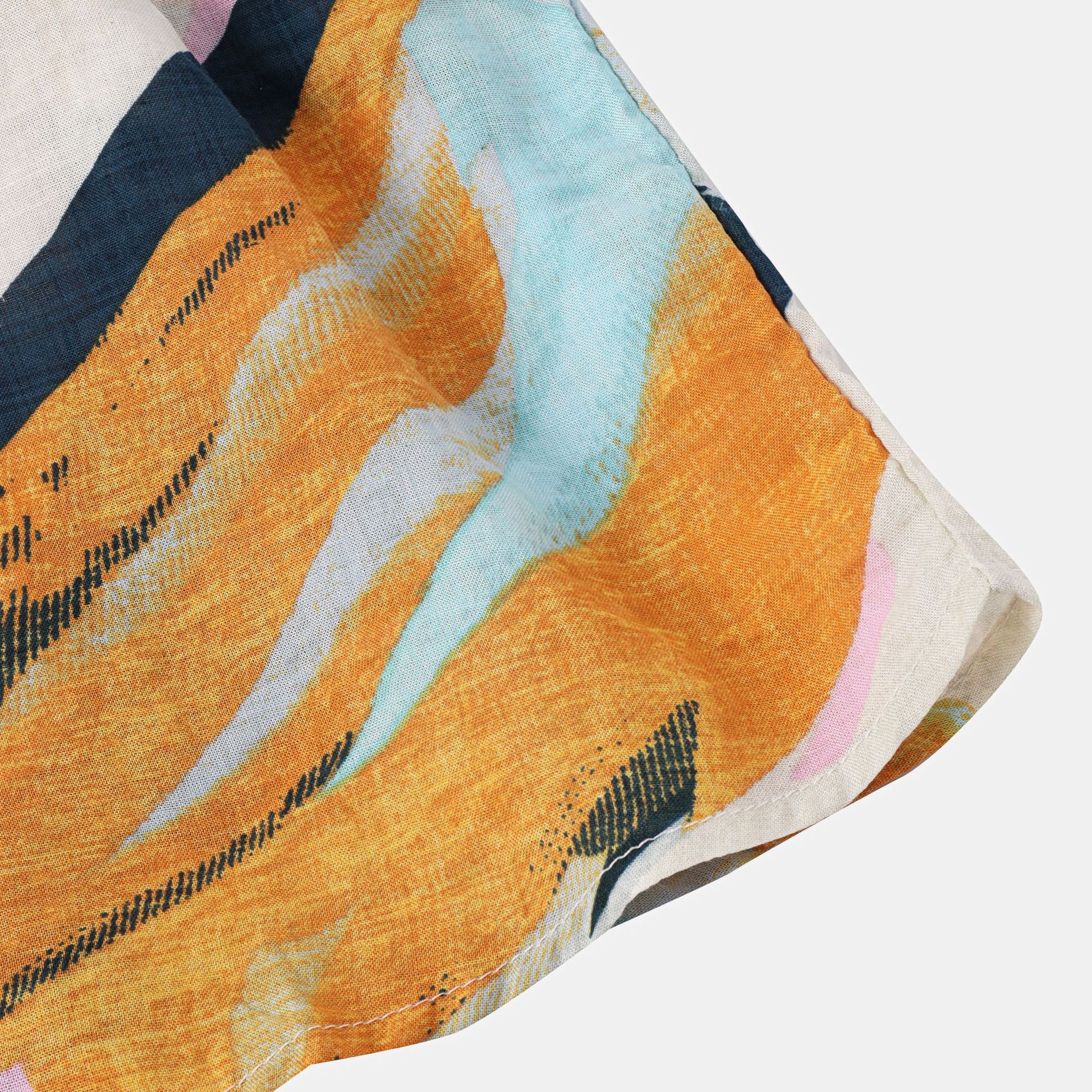 Men's Floral Print European And American Style Short Sleeves