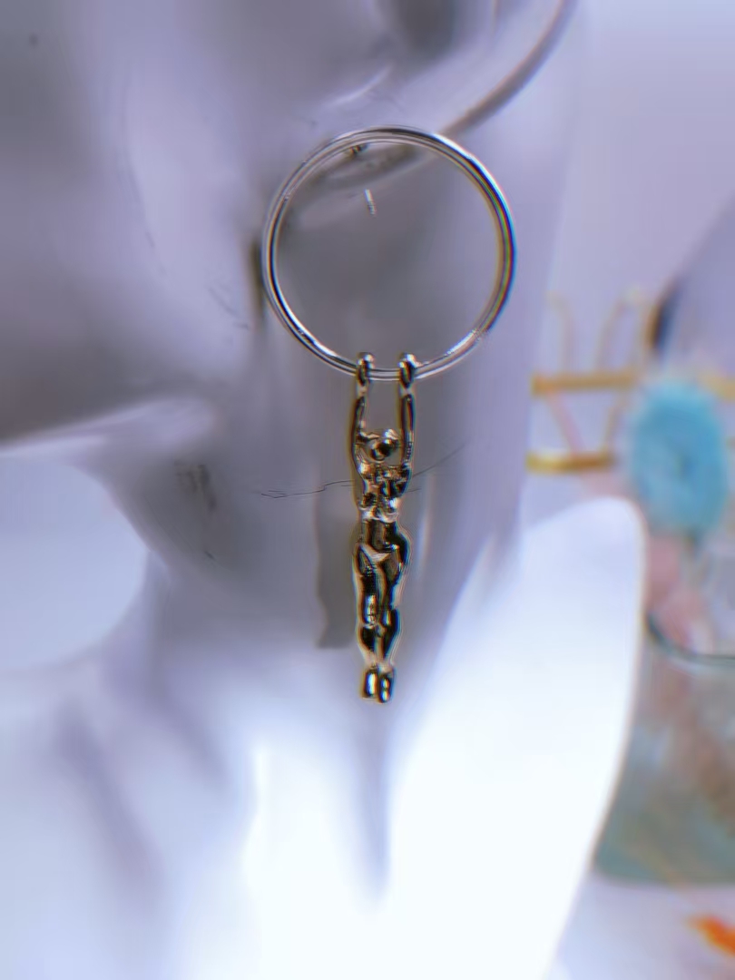 High-End Metallic Twisted Chain Earrings - Jewelry & Watches