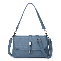 Women's Shoulder Bag Is Fashionable And Minimalist - Blue - View 1