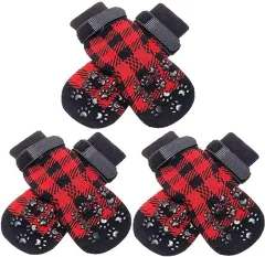 Dog Socks Cotton Socks Pet Supplies - Red - View 1