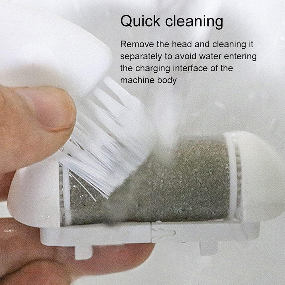 Electric Foot File Rechargeable Callus Hard Skin Remover Feet Pedicure 2 Speeds — image 2
