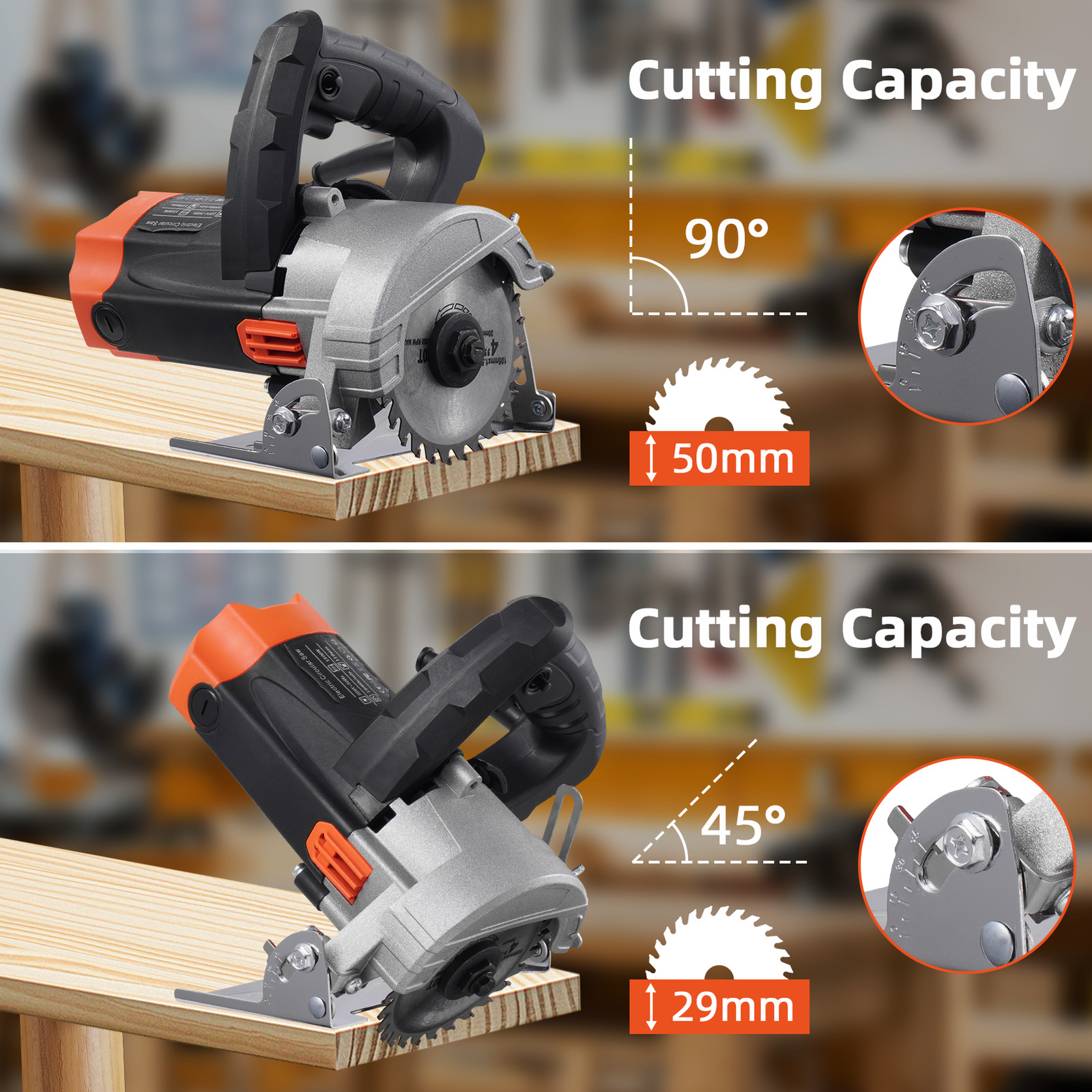 1800W Electric Circular Saw Hand Powerful Circular Saw