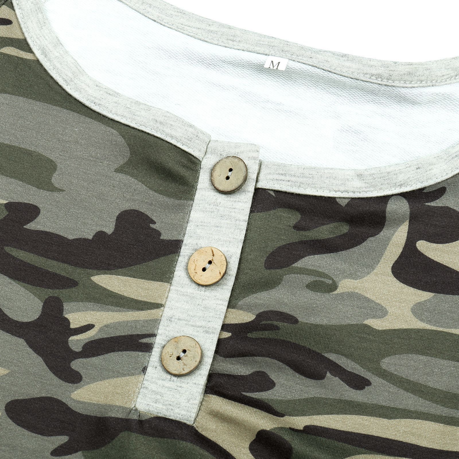 Women's camouflage long-sleeved T-shirt women