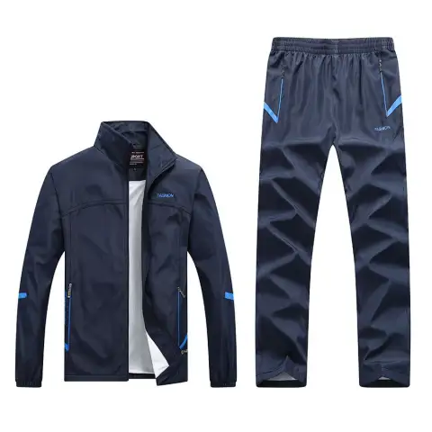 New Spring and Autumn Long-sleeved Casual Sports Suit Men's