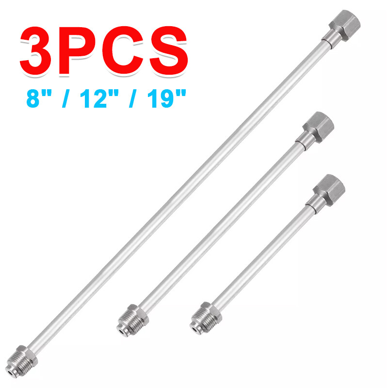 3 Pcs Airless Paint Sprayer Extension Rod 8  12  19  Extension Spray Gun Paint