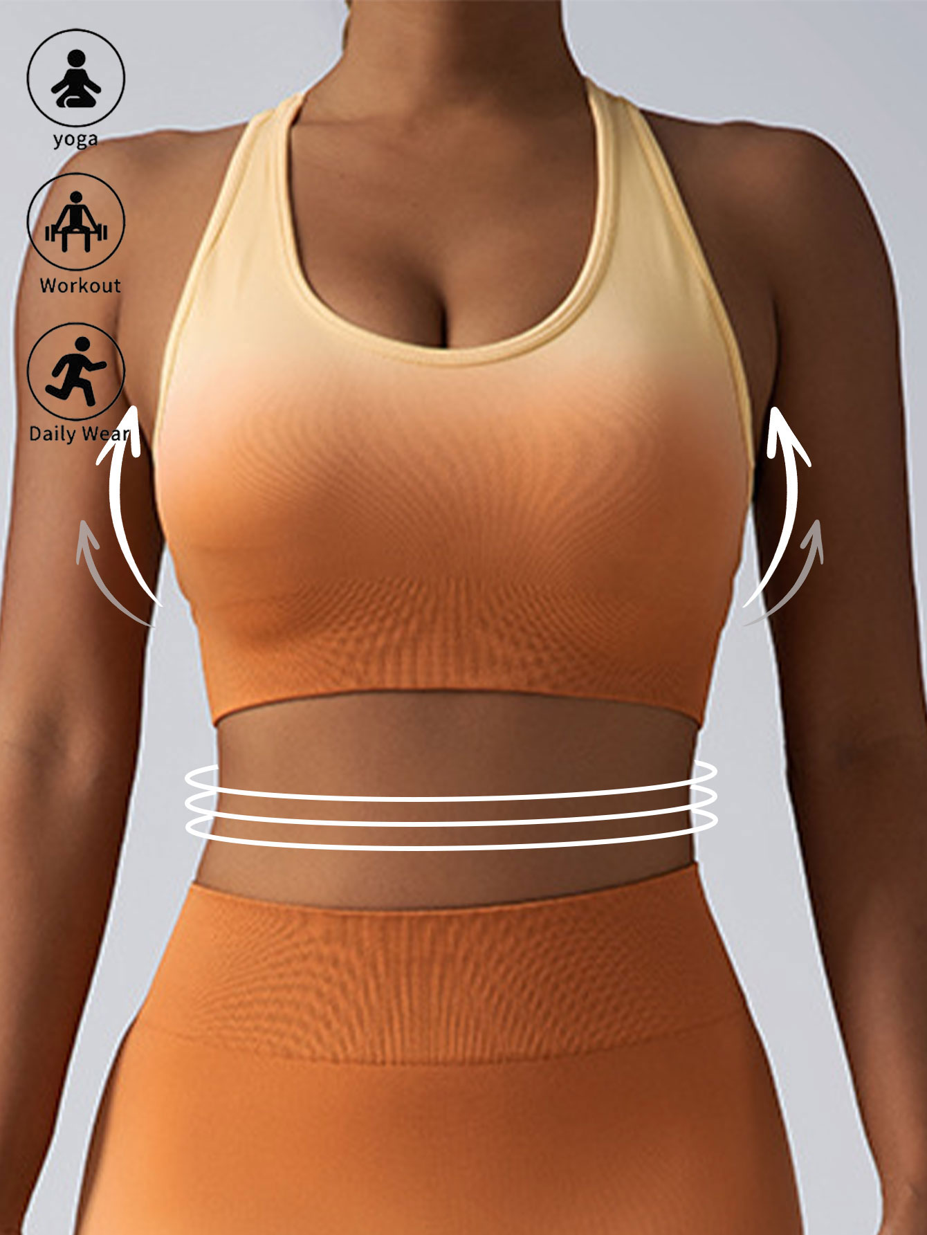 Sports Bras For Women, Wireless High Support Running Bra Workout Yoga Crop Tank - Picture 13 of 14