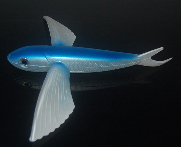 Grey Blue Flying Fish Deep Sea Lure Bait