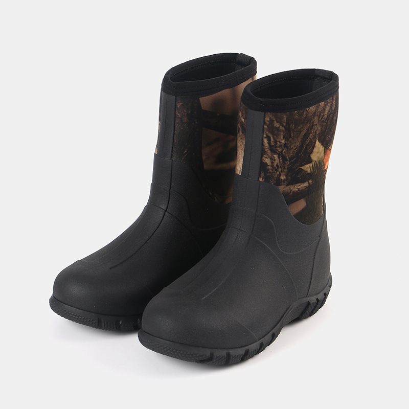 Fashion Simple High Tube Men's And Women's Rain Boots