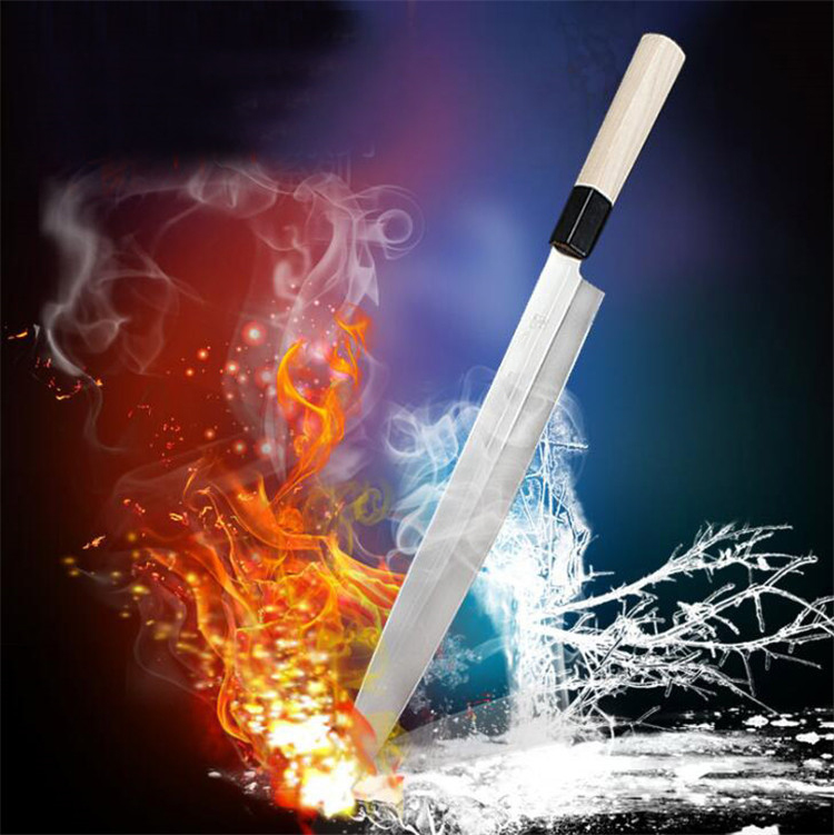 سكين قطع ساشي مي بتصميم شفرة الصفصاف المنحني