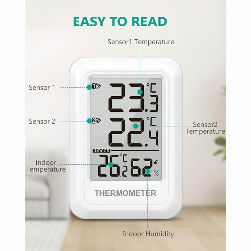 Hygrometer , LCD Screen Temperature Humidity Monitor Meter