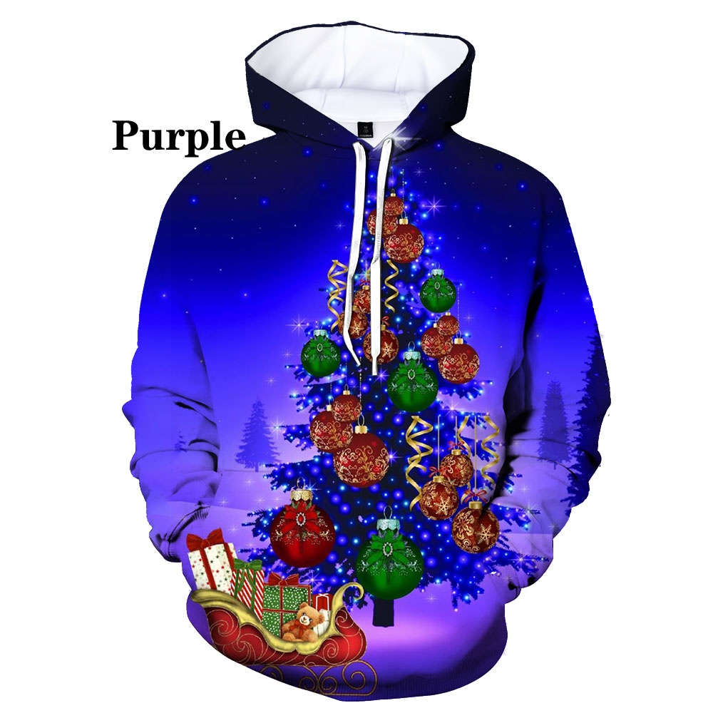 Title 2, Kerst 3D digitale print casual losvallend sweat...