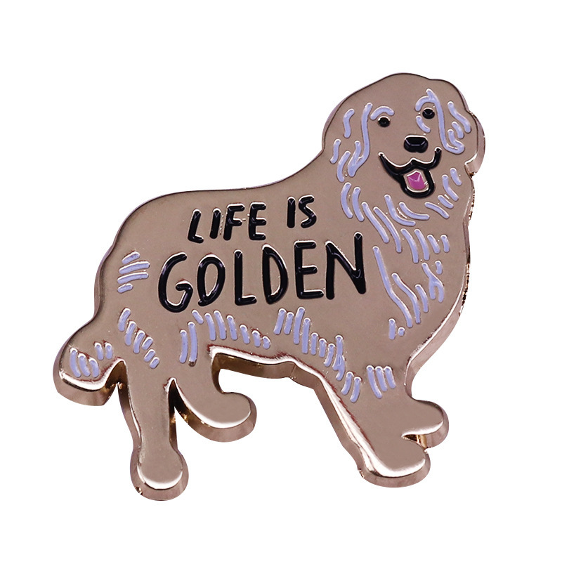 Golden Retriever Brooch Cute Animal Badge - Picture 3 of 3
