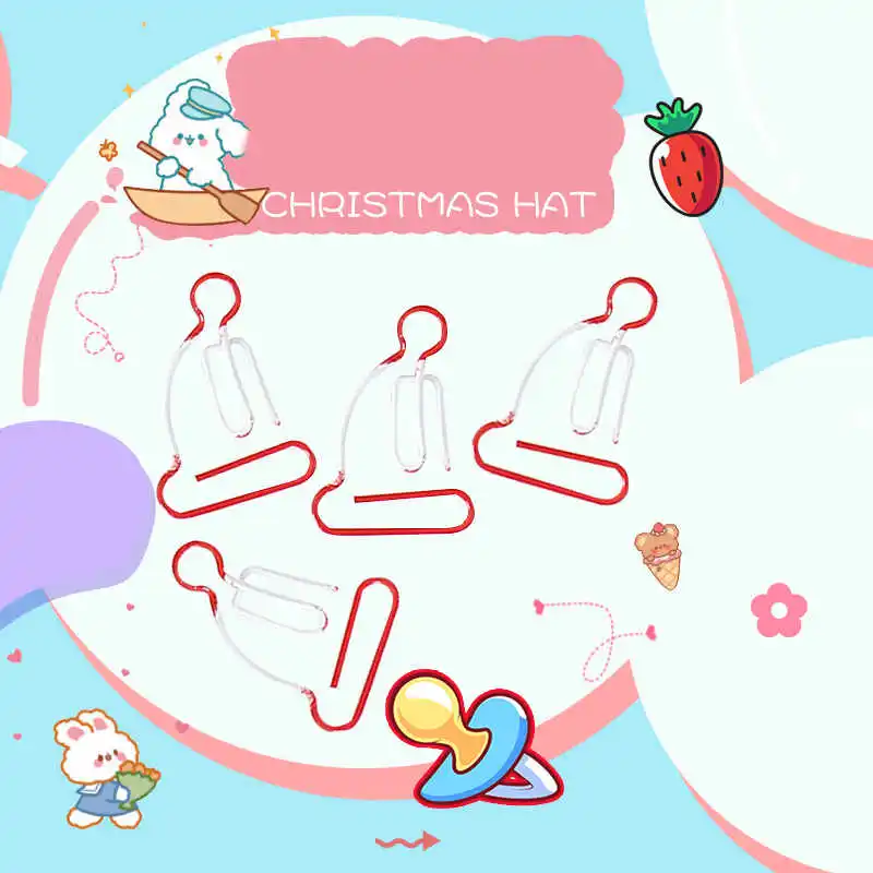 Carrot Paperclip Special-shaped Paperclip - Christmas Hat