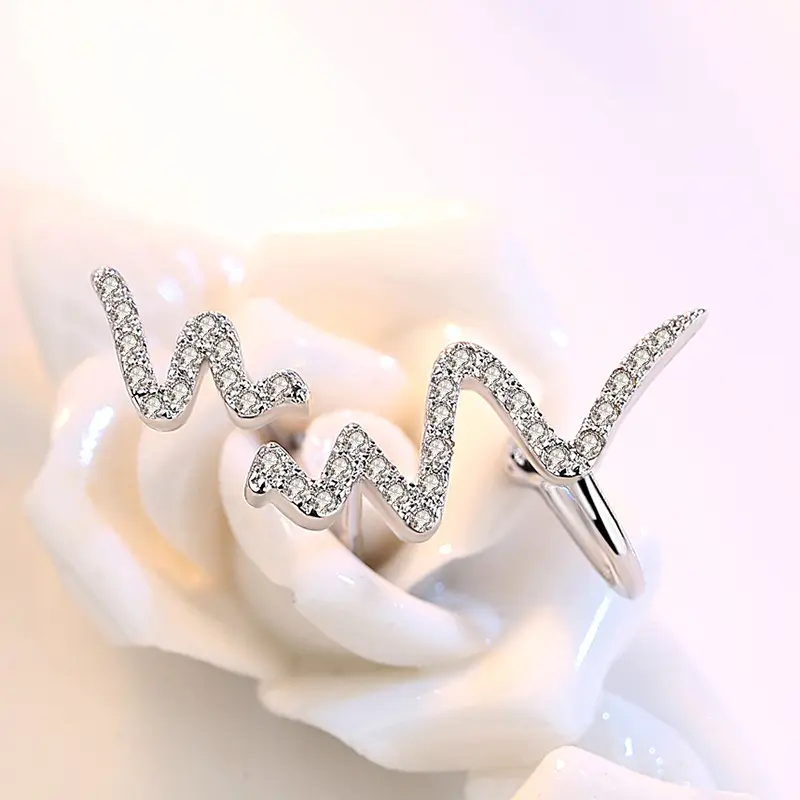 Silver Necklace Korean Lightning Female Simple ECG