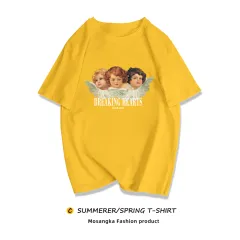 Niche Sweet And Cool T-shirt European And American Retro Plus Size MM Top - Turmeric-M - View 1