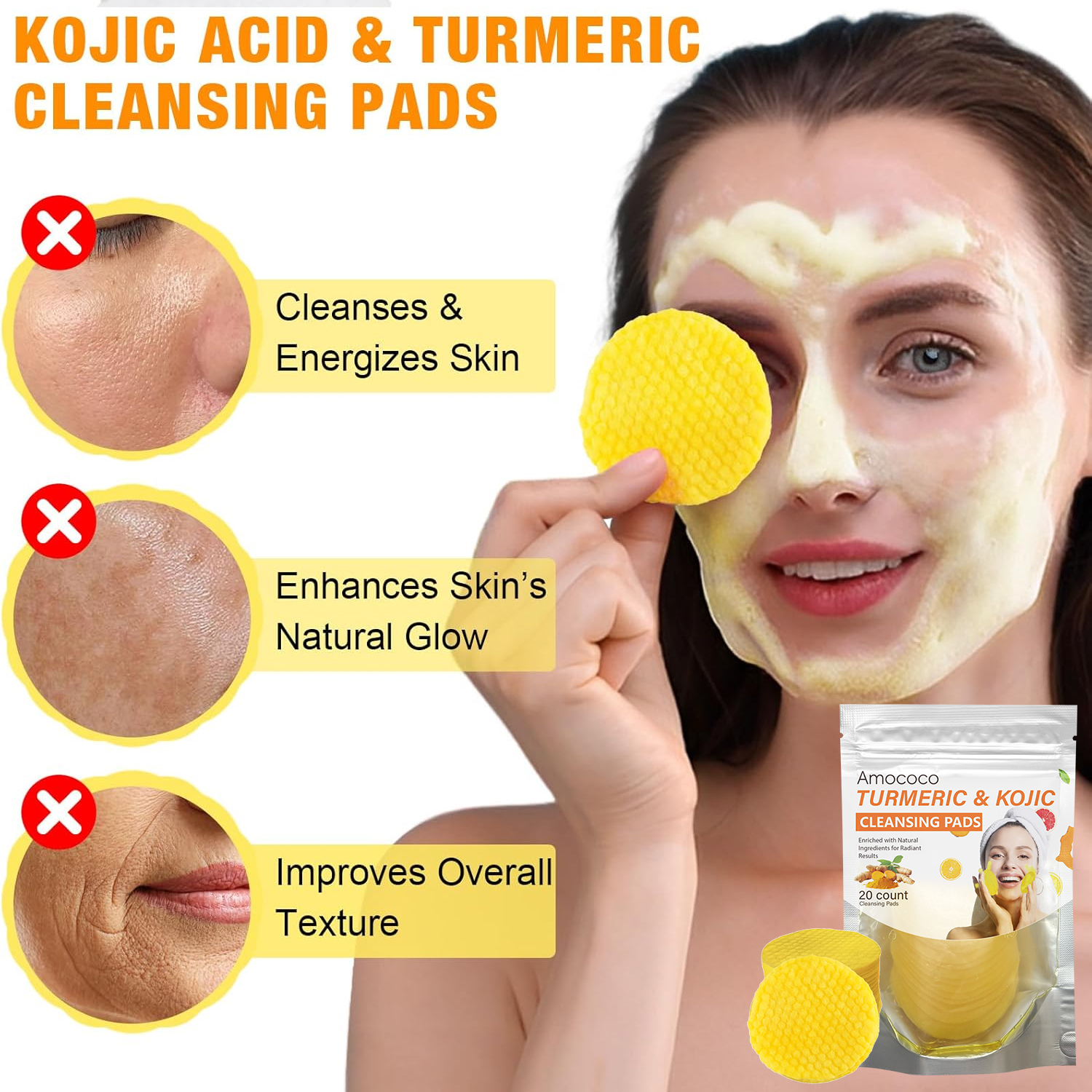 Only Supports Self Pickup With Waybill Amococo Turmeric & Kojic Cleansing Pads... 7