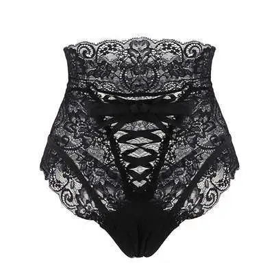 Underwear Bag Buttock Hollow Out Black Black - Shop at LoveMi