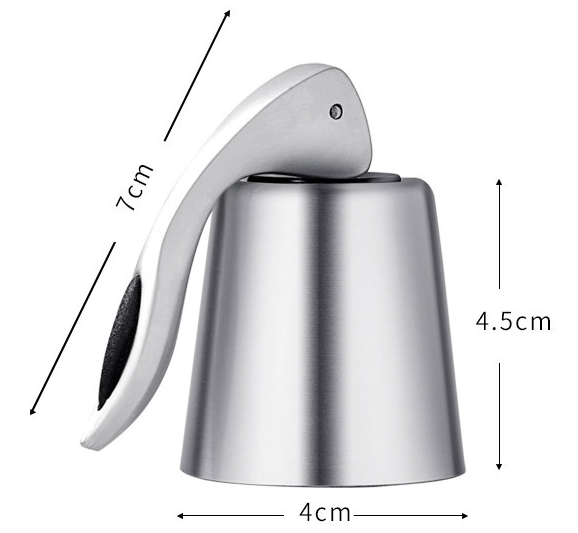 Title 1, 304 stainless steel wine bottle stopper