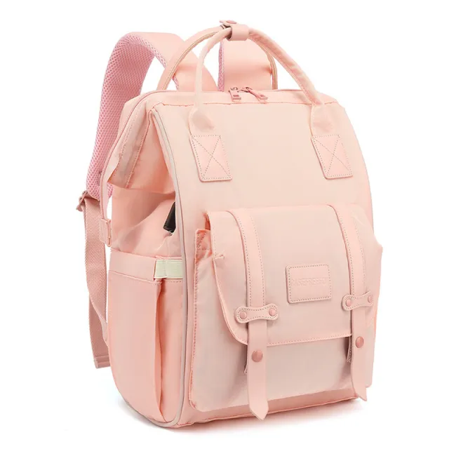 Upgraded Donut Large capacity Multi functional Waterproof Backpack Pink - Shop at LoveMi