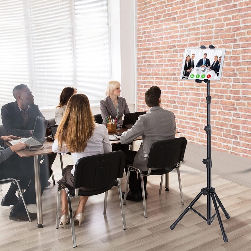Adjustable Floor Tablet Tripod Stand 4.7-12.9 Phone Holder For IPad — image 8