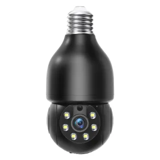 3MP Ptz E27 Socket Bulb Camera 360 Degree Cmos Sensor Network Camera Cctv Security Light Bulb Camera