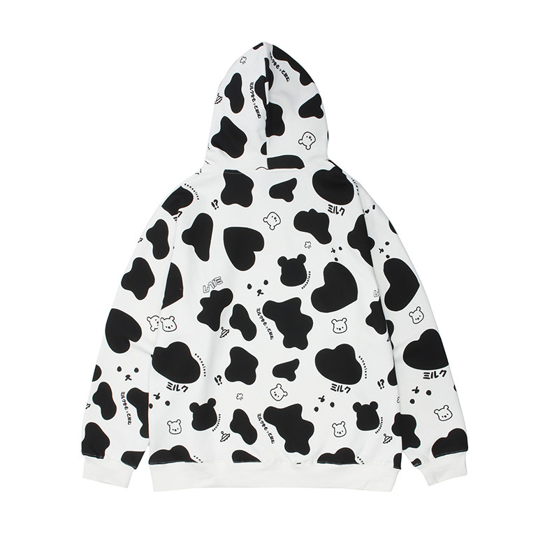 Fleece Hooded Sweater Loose All-match Pullover Top For Men And Women