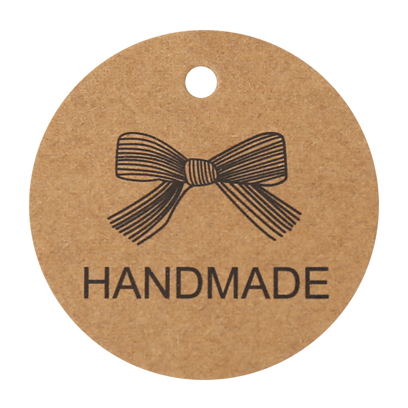 Kraft Paper Round Bow Tag