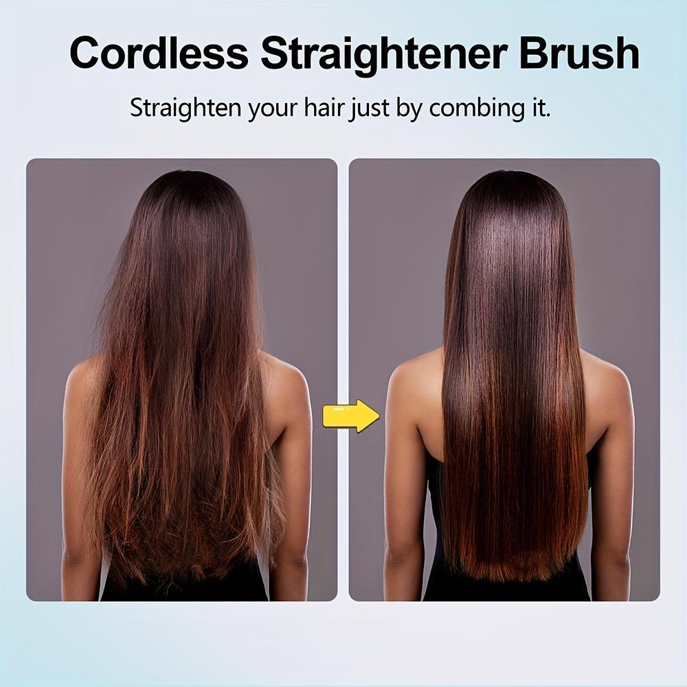USB Wireless Household Electric Hair Straightening Comb For Both Straightening And Curling Without Damaging Hair