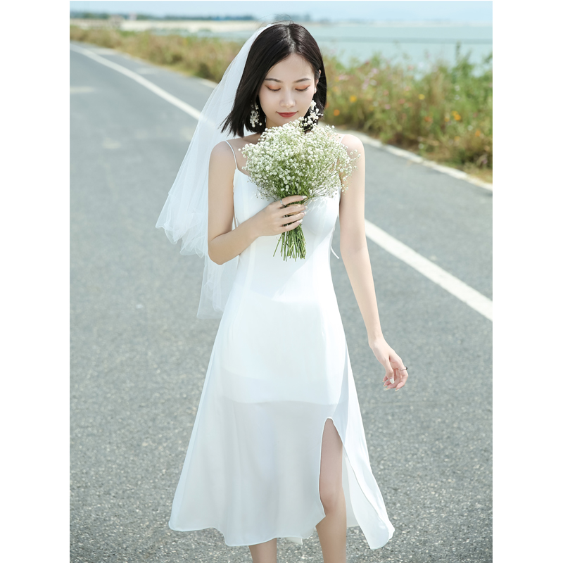 Minimalist Seaside Beach Photo Dress