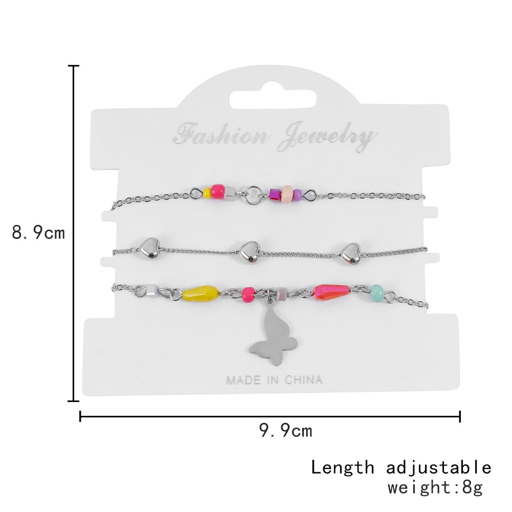 Title 10, Flower Bee Butterfly Color Bead Five-Pointed St...