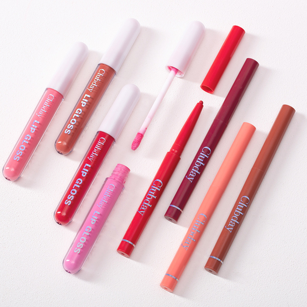 Durable Velvet Matte Lip Glaze Mist Surface Hook Line Lip Pen 6plus6 Combination Set Easy To Color Lipstick Pen — foto 4