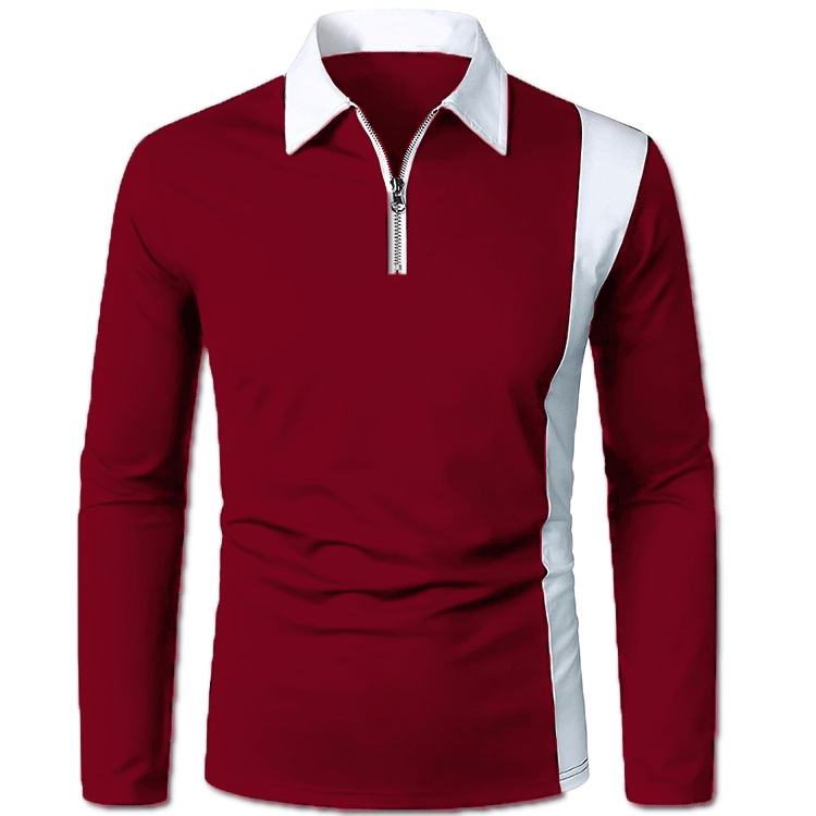 Title 4, Camisa masculina com color blocking e gola de l...